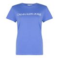 Womens Regatta Blue Institutional Logo Slim S/s T Shirt 26486 by Calvin Klein from Hurleys