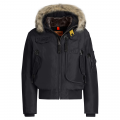 Boys Black Gobi Down Fur Hooded Jacket 80839 by Parajumpers from Hurleys