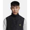 Mens Jet Black Double Zip Packable Gilet 105329 by Lyle and Scott from Hurleys