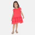 Girls Watermelon Voile Ruffled Dress 58351 by Mayoral from Hurleys