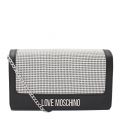 Womens Black/Silver Sparkle Mesh Crossbody Bag 53203 by Love Moschino from Hurleys
