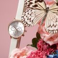 Womens Mink & Rose Gold Chrono Detail Watch