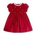 Infant Raspberry Embroidered Velvet Dress 94015 by Mayoral from Hurleys