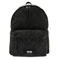 Mens Black Tonal Logomania Backpack 55317 by Versace Jeans Couture from Hurleys
