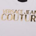 Womens White Metallic Logo Fitted S/s T Shirt 49080 by Versace Jeans Couture from Hurleys