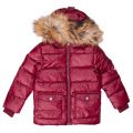 Kids Burgundy Authentic L Fur Matte Jacket (2y-6y) 13894 by Pyrenex from Hurleys