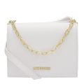 Womens White Smooth Chain Crossbody Bag 41334 by Love Moschino from Hurleys
