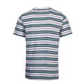 Mens White/Blue Multi Stripe S/s T Shirt 59339 by Lacoste from Hurleys