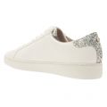 Womens White & Silver Irving Trainers