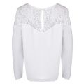 Womens Snow White Vibekida Lace Detail Blouse 33749 by Vila from Hurleys