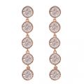 Womens Rose Gold & Crystal Rizza Rivoli Cry Drop Earrings 16022 by Ted Baker from Hurleys