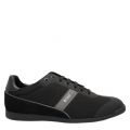 Athleisure Mens Black Glaze Lowp Trainers 45321 by BOSS from Hurleys