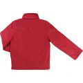 Boys Red Branded Windbreaker Coat