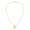 Mens Gold Double Dog Tag Necklace 60103 by Tommy Hilfiger from Hurleys