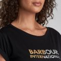 Womens Black Doran S/s T Shirt 46731 by Barbour International from Hurleys