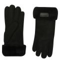 Womens Black Sheepskin Turn Cuff Gloves 80395 by UGG from Hurleys