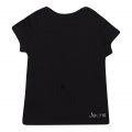 Girls Black Silver Logo Slim S/s T-Shirt 103509 by Calvin Klein from Hurleys