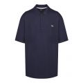 Athleisure Mens Big & Tall Navy B-Paule Slim Fit S/s Polo Shirt 44692 by BOSS from Hurleys