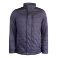 Mens Navy Reller Quilted Harrington Coat 29304 by Ted Baker from Hurleys