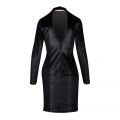 Womens Black Namilia Glitter Dress 100496 by HUGO from Hurleys