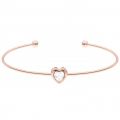 Womens Rose Gold Crystal Hasina Heart Ultra Fine Cuff 18358 by Ted Baker from Hurleys