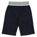 Boys Navy Branded Leg Long Sweat Shorts 38277 by BOSS from Hurleys