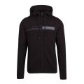 Athleisure Mens Black Saggy 1 Hooded Zip Through Sweat Top 80815 by BOSS from Hurleys
