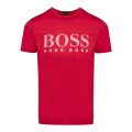 Athleisure Mens Red Teeos Stripe Logo S/s T Shirt 44779 by BOSS from Hurleys