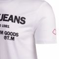 Mens White Established S/s T Shirt 78833 by Replay from Hurleys