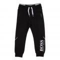 Boys Black Branded Sweat Pants 79238 by BOSS from Hurleys