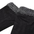 Mens Black Ryght Nubuck Fleece Gloves 96990 by Ted Baker from Hurleys