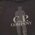 Boys Black Coffee Sailor Print Logo S/s T Shirt 30516 by C.P. Company Undersixteen from Hurleys
