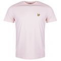 Mens Dusty Pink Crew Neck S/s T Shirt 24225 by Lyle & Scott from Hurleys