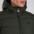 Mens Sage Court Hooded Quilted Jacket 46497 by Barbour International from Hurleys