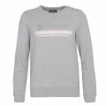 Womens Light Grey Marl Rally Overlayer Sweat Top 56326 by Barbour International from Hurleys