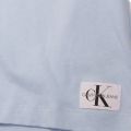 Womens Chambray Blue Monogram Badge Boxy S/s T Shirt 28911 by Calvin Klein from Hurleys
