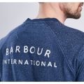 Mens Insignia Blue Skyway Crew Sweat Top 10376 by Barbour International from Hurleys