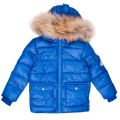 Kids Sea Blue Authentic L Fur Matte Jacket (2y-6y) 13889 by Pyrenex from Hurleys