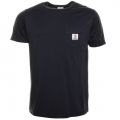Mens Navy Small Logo Pocket S/S Tee Shirt