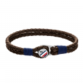 Mens Brown Button Leather Bracelet 79919 by Tommy Hilfiger from Hurleys