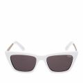 Womens White/Smoke Dont At Me Sunglasses 29003 by Quay Australia from Hurleys