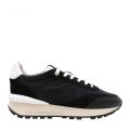 Mens Black/White Marina Del Ray Satin Trainers 98891 by Android Homme from Hurleys