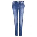 Versace Womens Indigo R.Swallow Lurex Skinny Jeans 72685 by Versace Jeans from Hurleys