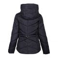 Womens Black Motegi Hooded Quilted Jacket 97324 by Barbour International from Hurleys