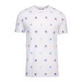 Mens White All Over Logo S/s T Shirt 93396 by Karl Lagerfeld from Hurleys