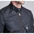 Mens Black Legion Waxed Jacket 64883 by Barbour International from Hurleys
