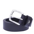 Mens Black Leather Belt 22380 by Emporio Armani from Hurleys