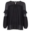 Womens Black Zana Sheer Blouse 33922 by French Connection from Hurleys