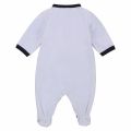 Baby Pale Blue Logo Trim Babygrow 75254 by BOSS from Hurleys