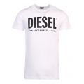 Mens White T-Diego-Logo S/s T Shirt 50360 by Diesel from Hurleys